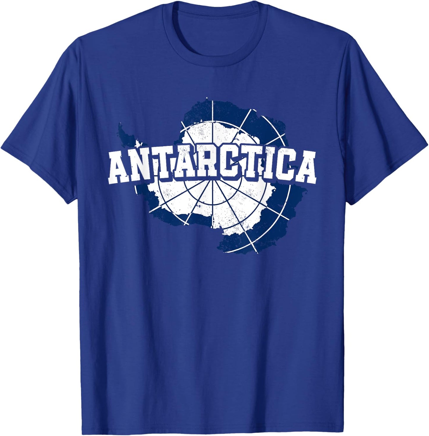 Antarctica Map and Flag Souvenir Antarctic T-Shirt - T-Shirt | Royal