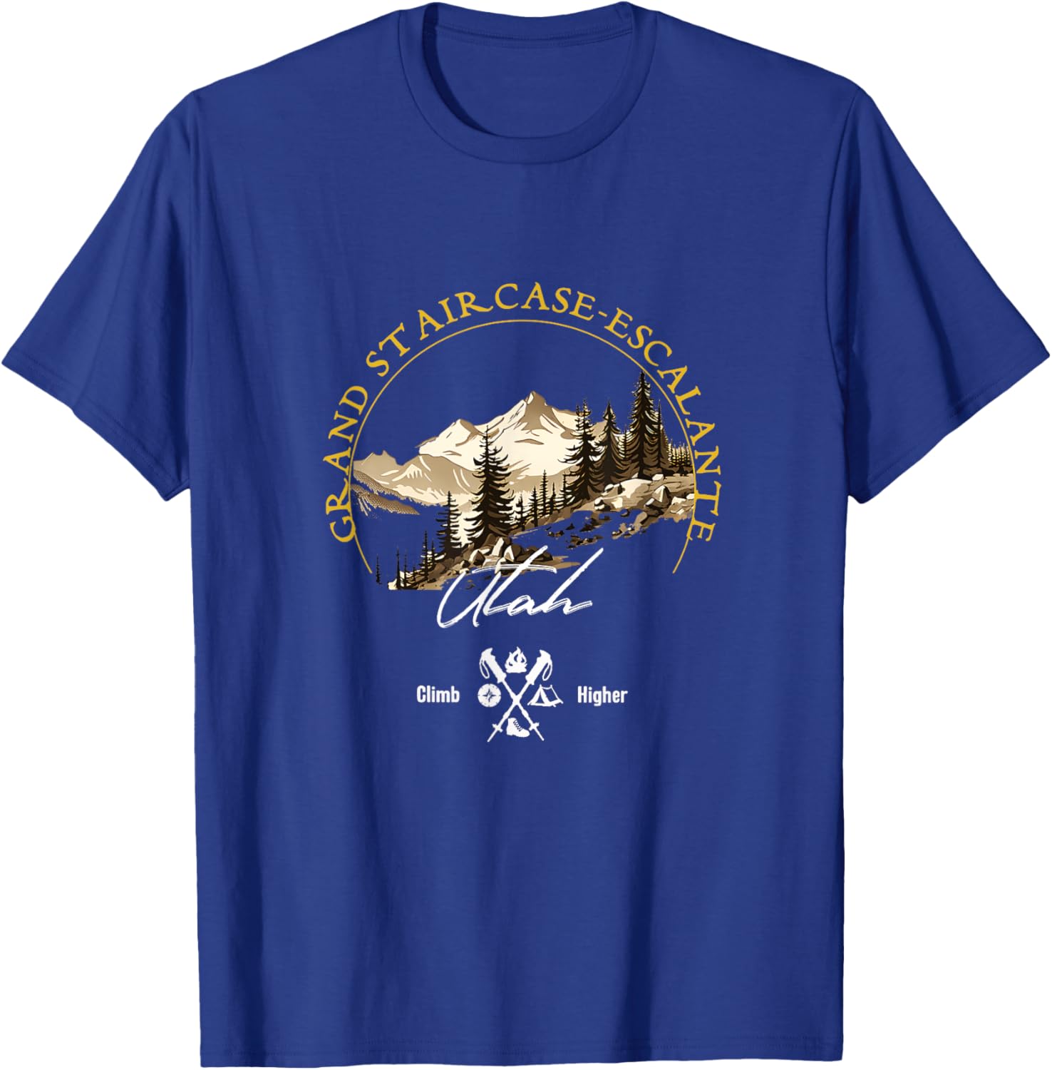 Grand Staircase-Escalante Retro Vintage Apparel - Souvenir T-Shirt - T-Shirt | Royal