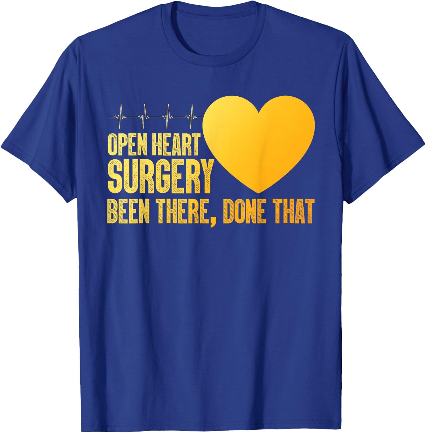 Cool Open Heart Surgery Art Men Women Heart Attack Recovery T-Shirt - T-Shirt | Royal
