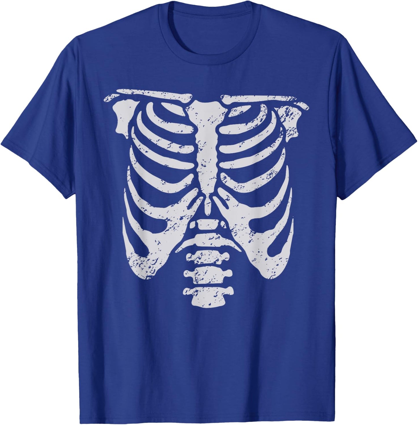 Skeleton Rib Cage Easy Halloween Costume Ribcage Skull T-Shirt - T-Shirt | Royal