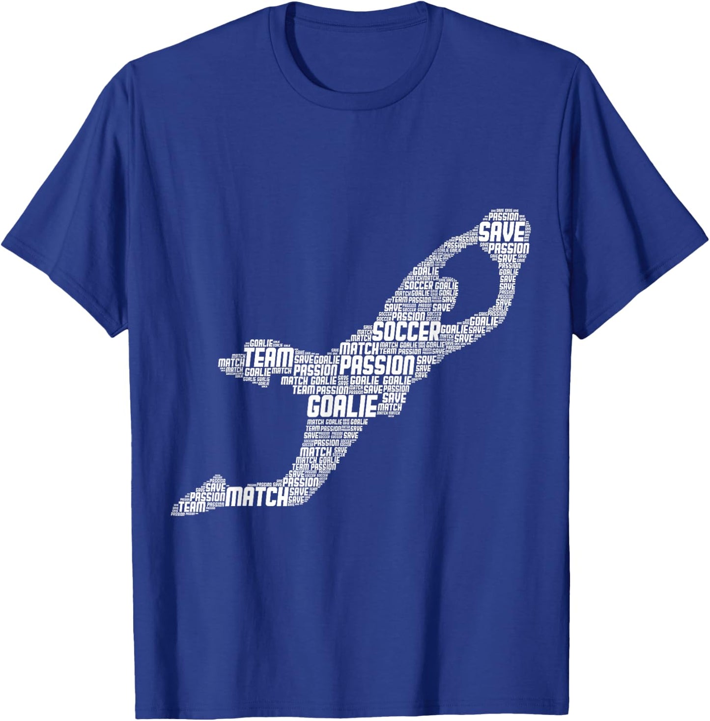 Soccer Goalie Goalkeeper Men Kids Boys Youth T-Shirt - T-Shirt | Royal