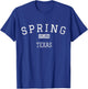 Spring Texas TX Vintage T-Shirt - T-Shirt | Royal