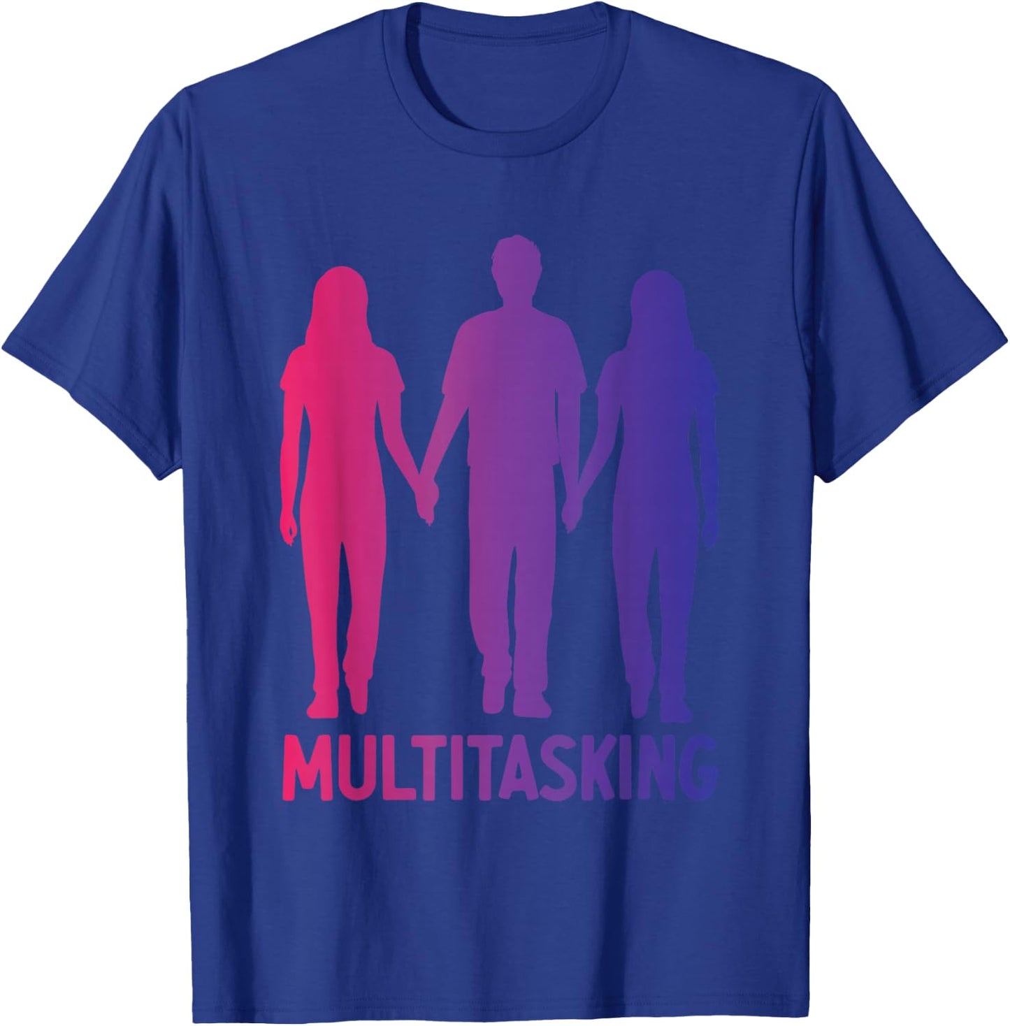 Funny Polyamory Throuple Relationship Poly Pride Polyamorous T-Shirt - T-Shirt | Royal