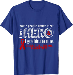 Sickle Cell Anemia Awareness Warrior's Mom I gave Birth To M T-Shirt - T-Shirt | Royal