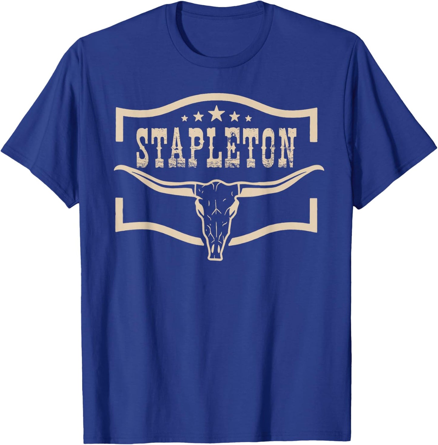 Vintage StapIeton Name Personalized 80s 90s Retro Style T-Shirt - T-Shirt | Royal