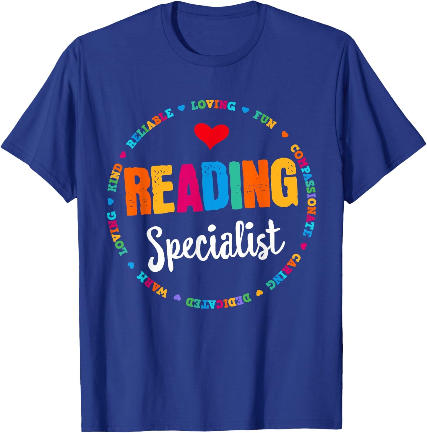 Reading Teacher Literacy Coach Principal Reading Specialist T-Shirt - T-Shirt | Royal