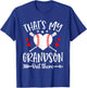 That's My Grandson Out There Baseball Grandma T-Shirt - T-Shirt | Royal