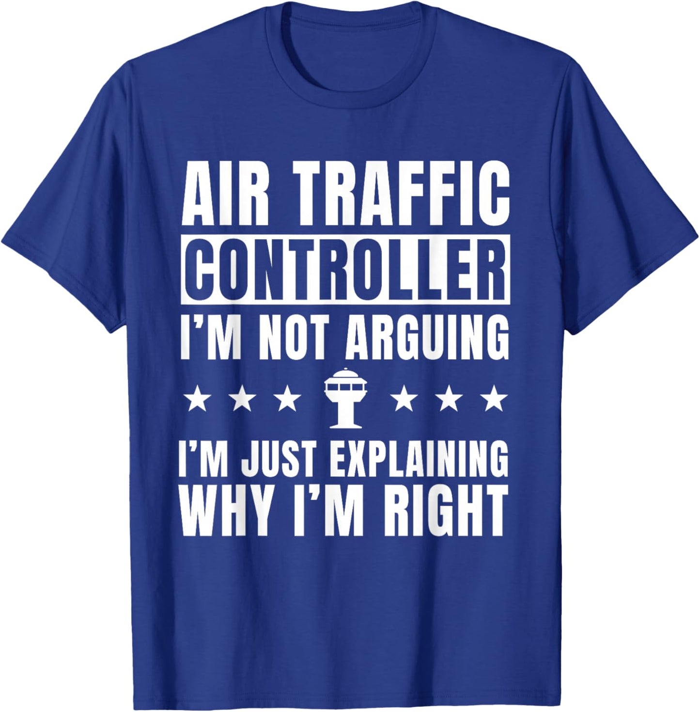 Funny Air Traffic Controller Saying Airport Aviation T-Shirt - T-Shirt | Royal