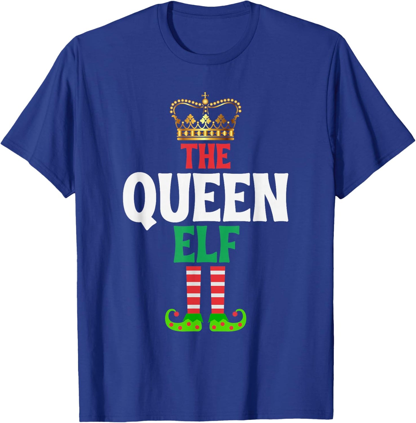 The Queen Elf - Funny Matching Family Group Christmas T-Shirt - T-Shirt | Royal