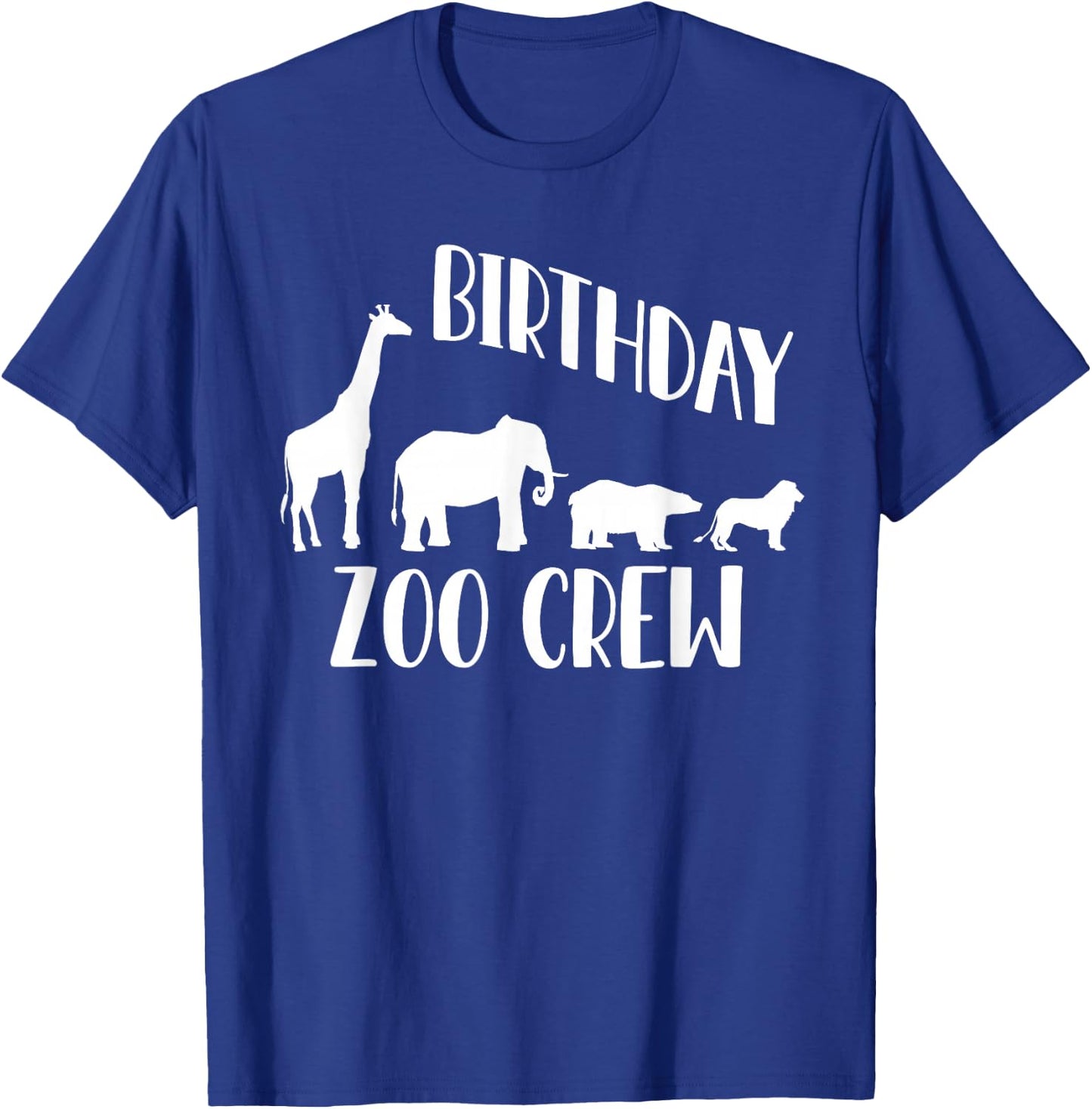 Birthday Squad Zoo Crew 2026 Elephant Circus Animal Lover T-Shirt - T-Shirt | Royal