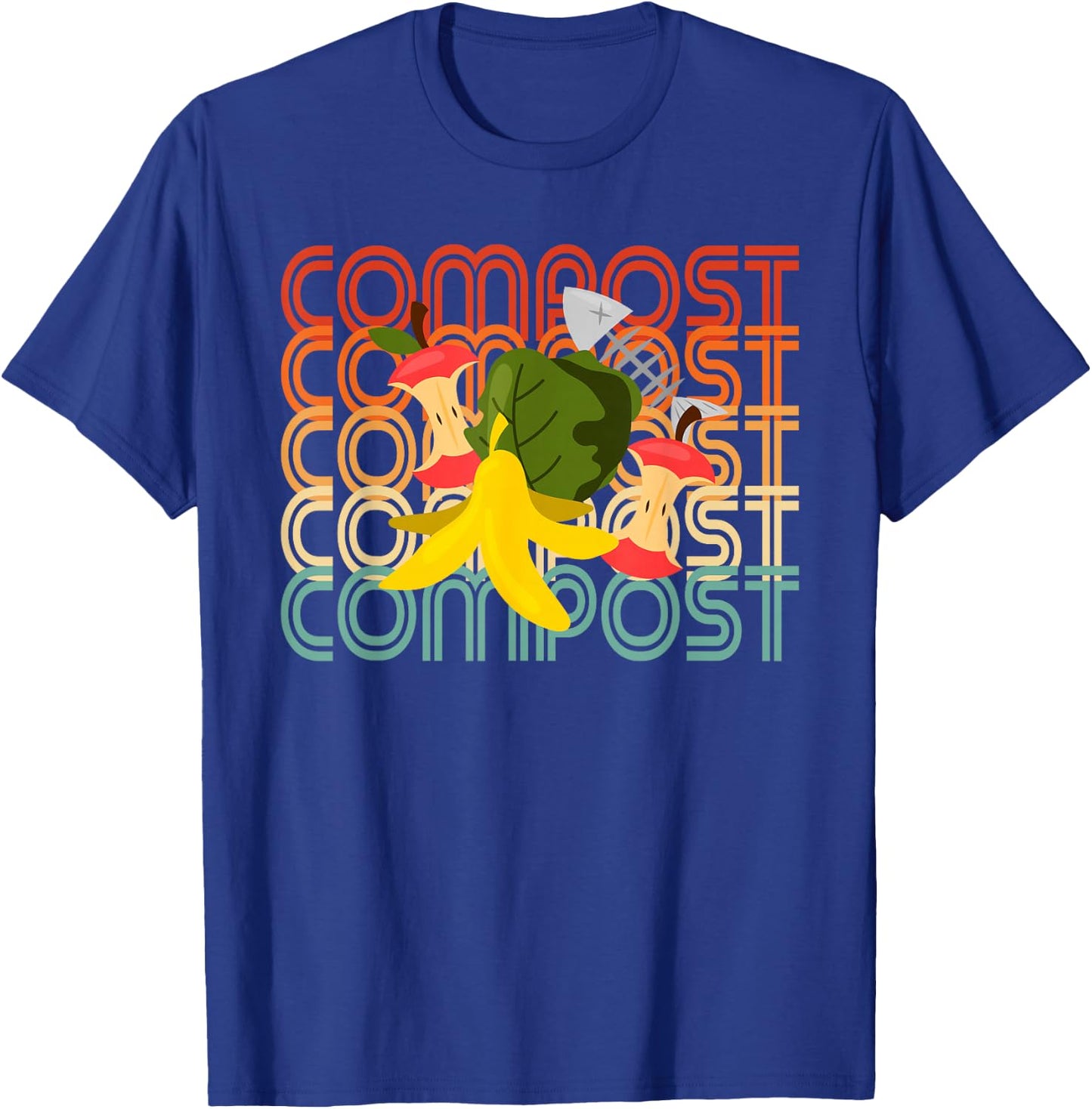 Retro Compost T-Shirt - T-Shirt | Royal