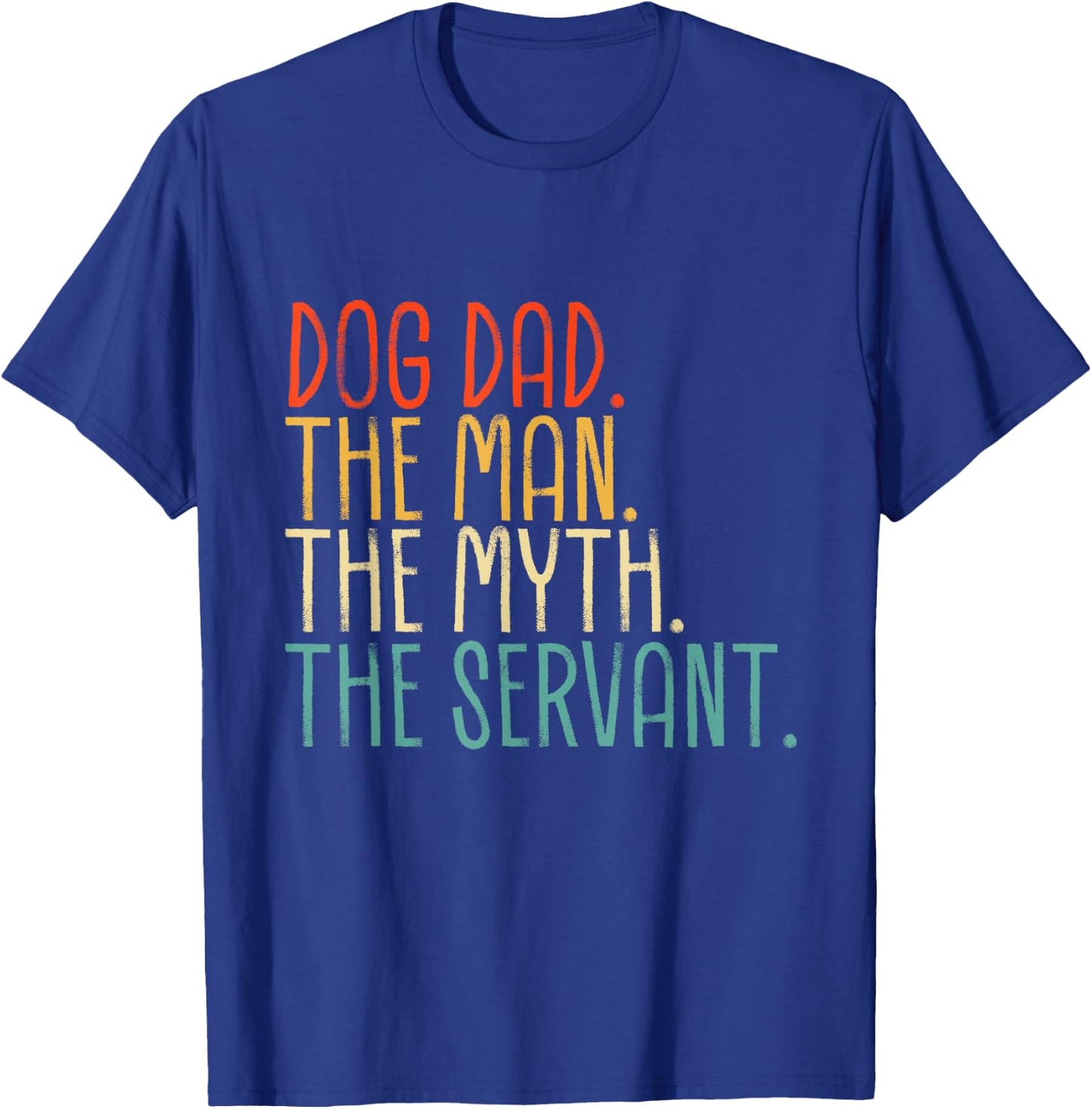 Funny Dad Dad Fathers Day Vintage Ever Dog Lover Daddy Retro T-Shirt - T-Shirt | Royal
