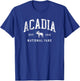 Retro Acadia National Park Maine Est 1916 Hiking T-Shirt - T-Shirt | Royal