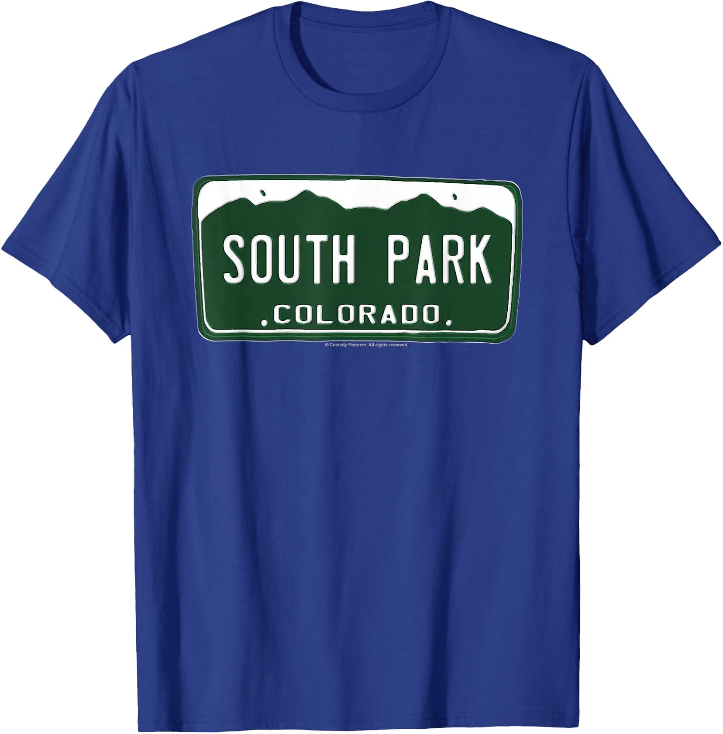South Park License Plate T-Shirt - T-Shirt | Royal