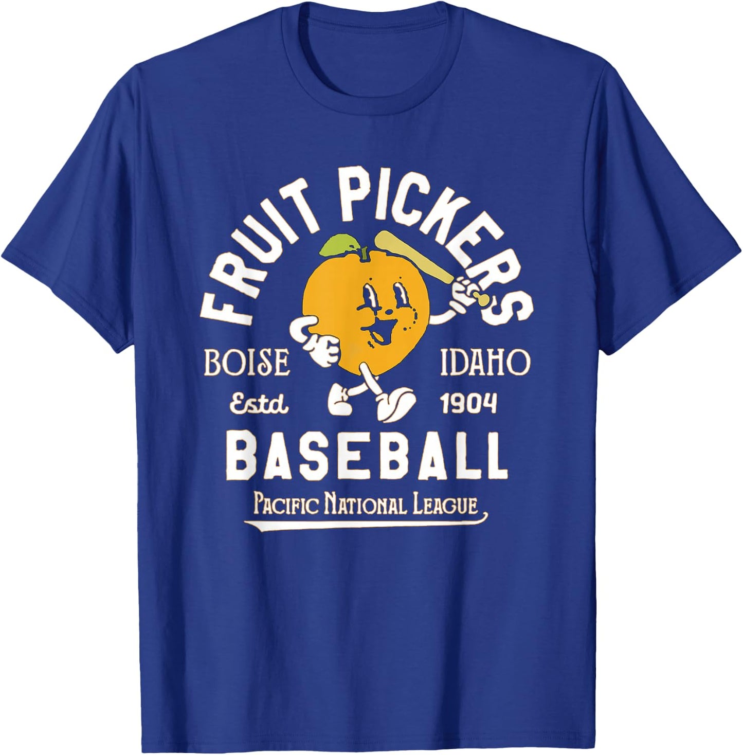 Vintage Boise Fruit Pickers Defunct Baseball Team Tribute T-Shirt - T-Shirt | Royal