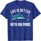 Cool Dolphin Women Sea Ocean Animal Dolphin Lover T-Shirt - T-Shirt | Royal
