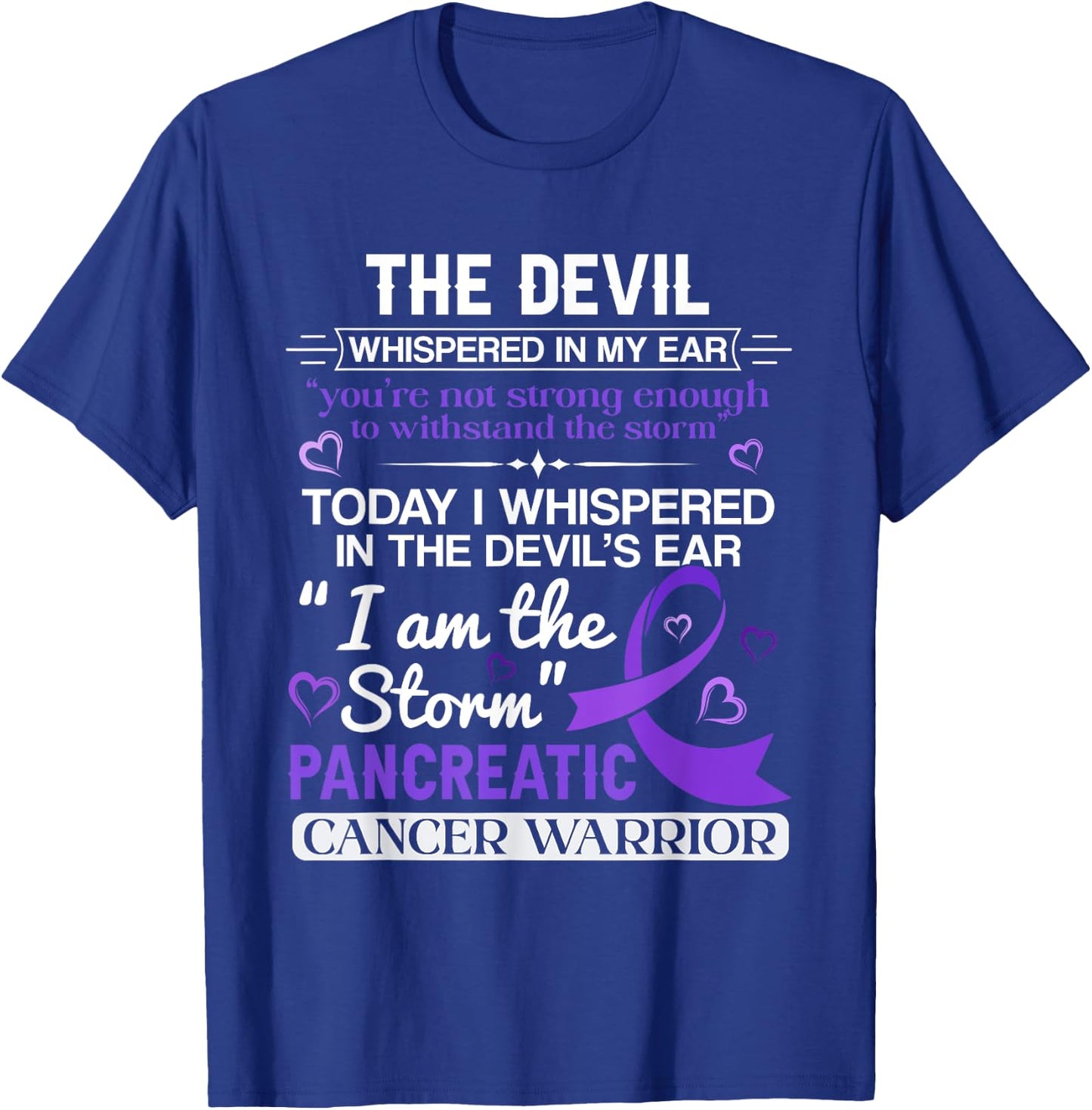 I'm The Storm Pancreatic Cancer Awareness T-Shirt - T-Shirt | Royal