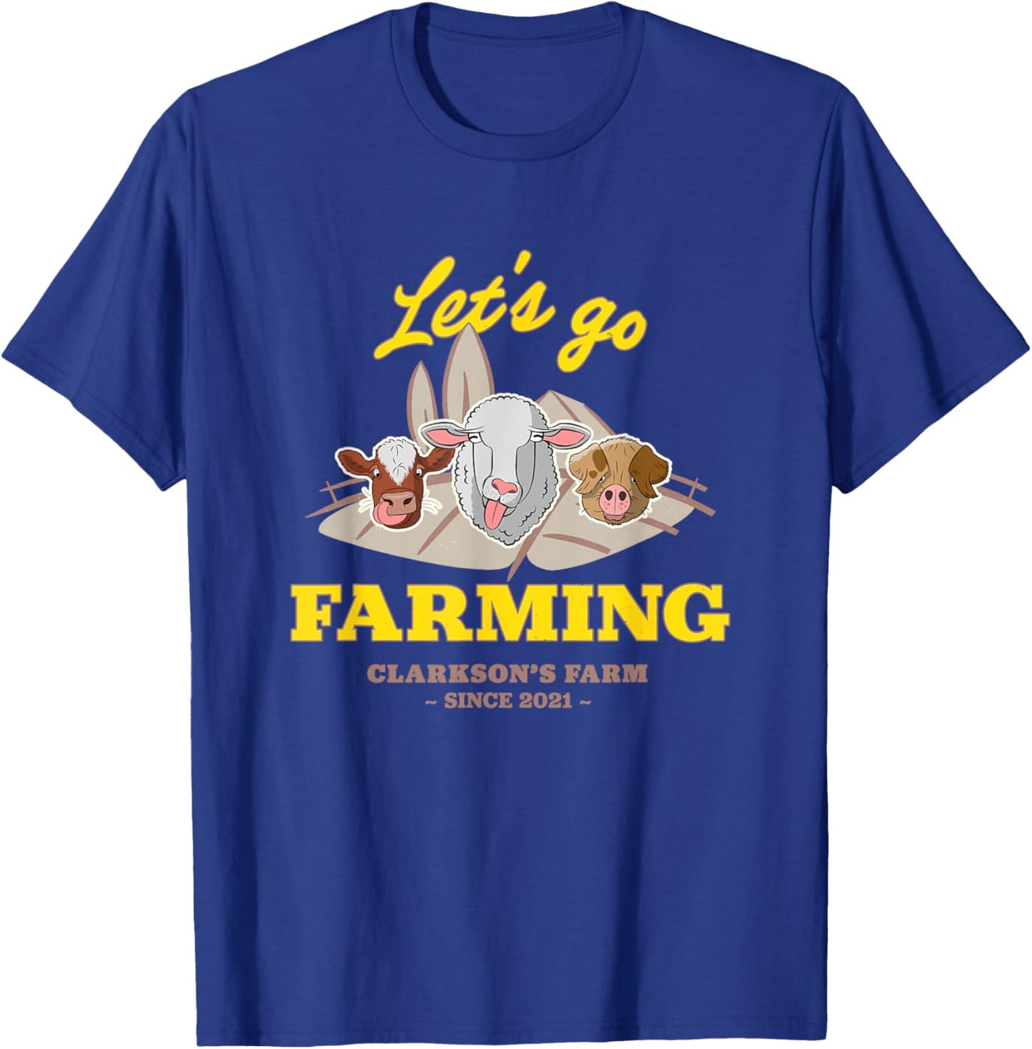 Clarkson's Farm - Let's Go Farming T-Shirt - T-Shirt | Royal