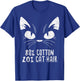 Black Cat Face 80% Cotton 20% Hair Kitten Feline Pet Lover Women Girls Kids T-Shirt - T-Shirt | Royal