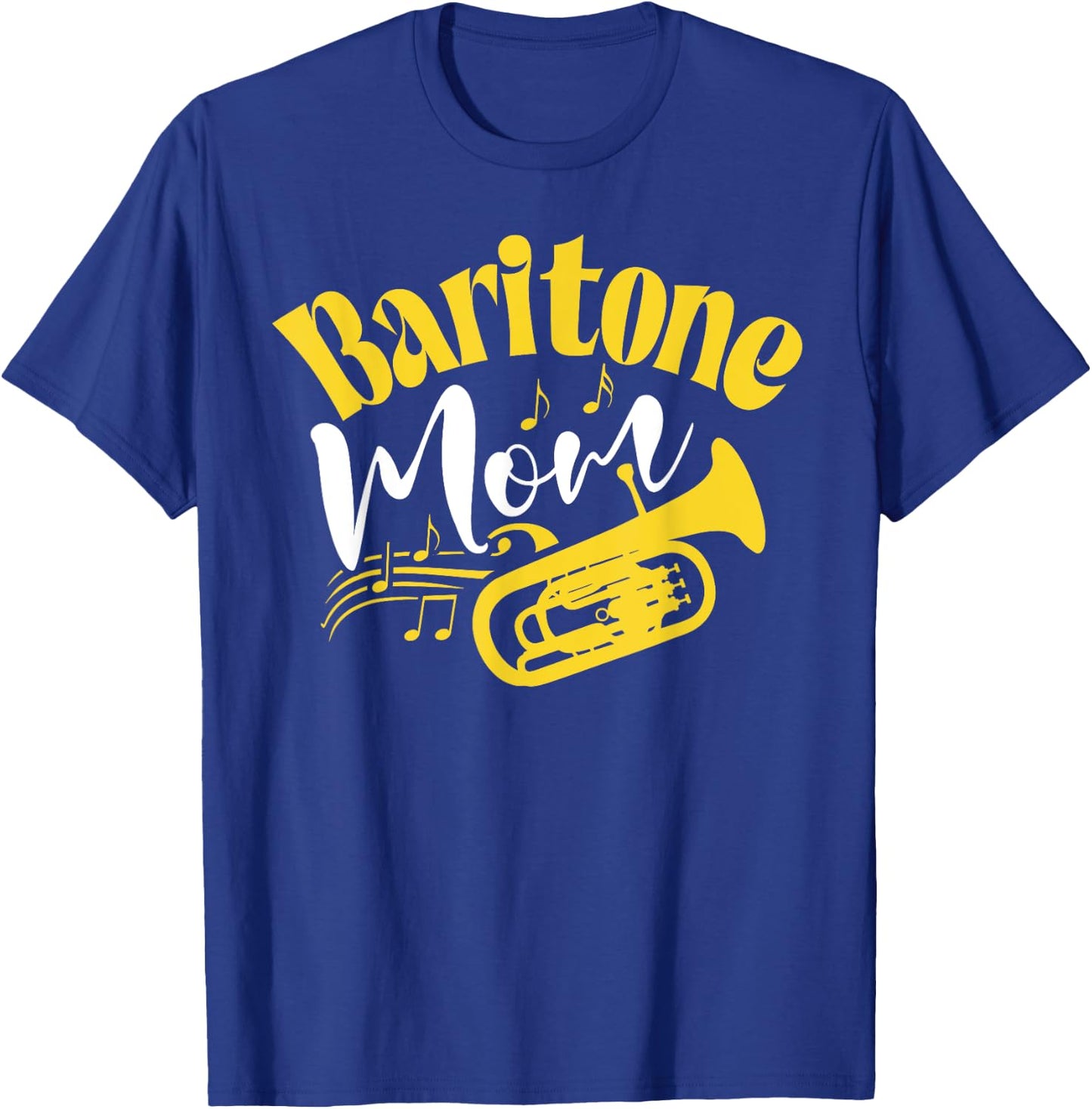Baritone Mom Marching Band Mother Mama Player T-Shirt - T-Shirt | Royal