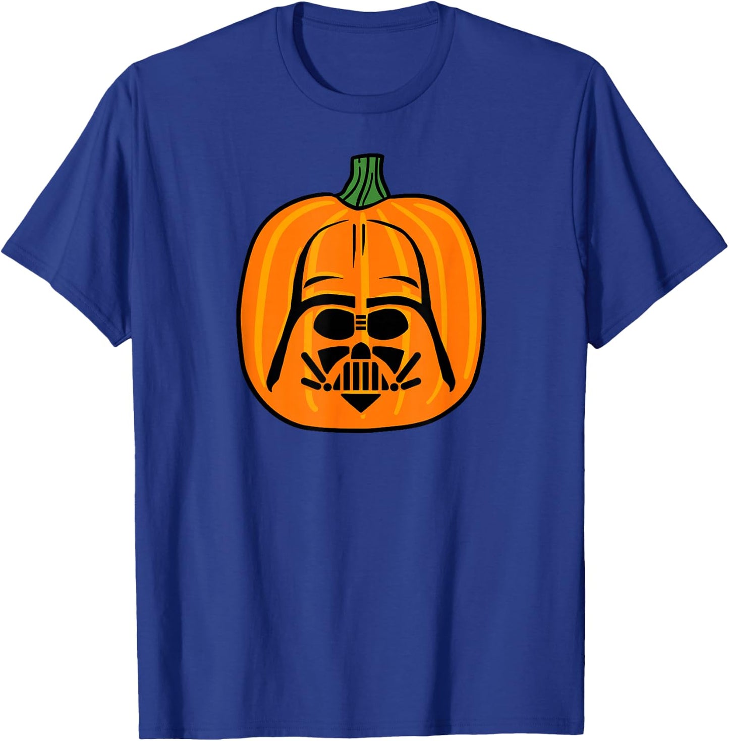 Amazon Essentials Star Wars Darth Vader Halloween Pumpkin Jack O'Lantern T-Shirt - T-Shirt | Royal