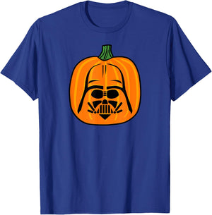 Amazon Essentials Star Wars Darth Vader Halloween Pumpkin Jack O'Lantern T-Shirt - T-Shirt | Royal