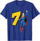Kids Superman Super Hero 7th Birthday T-Shirt - T-Shirt | Royal