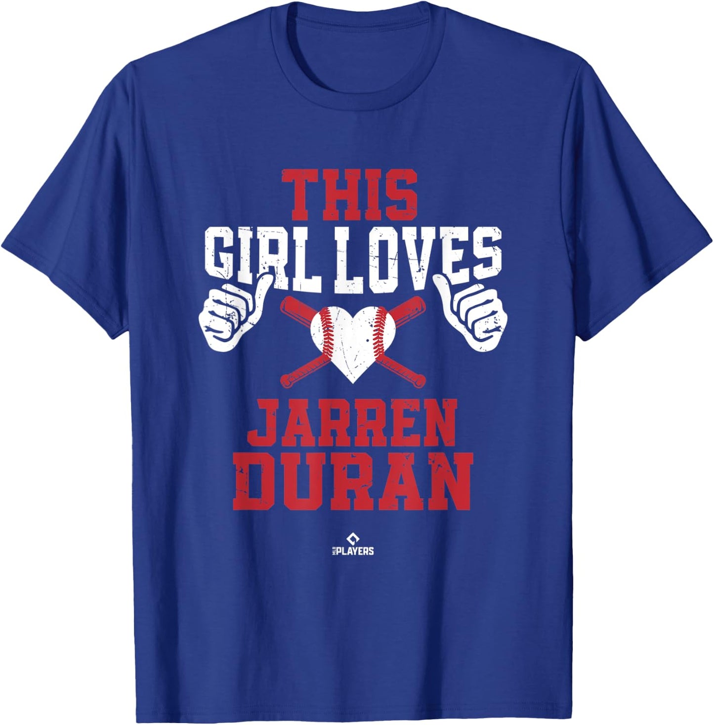 This Girl Loves Jarren Duran Jarren Duran Boston MLBPA T-Shirt - T-Shirt | Royal