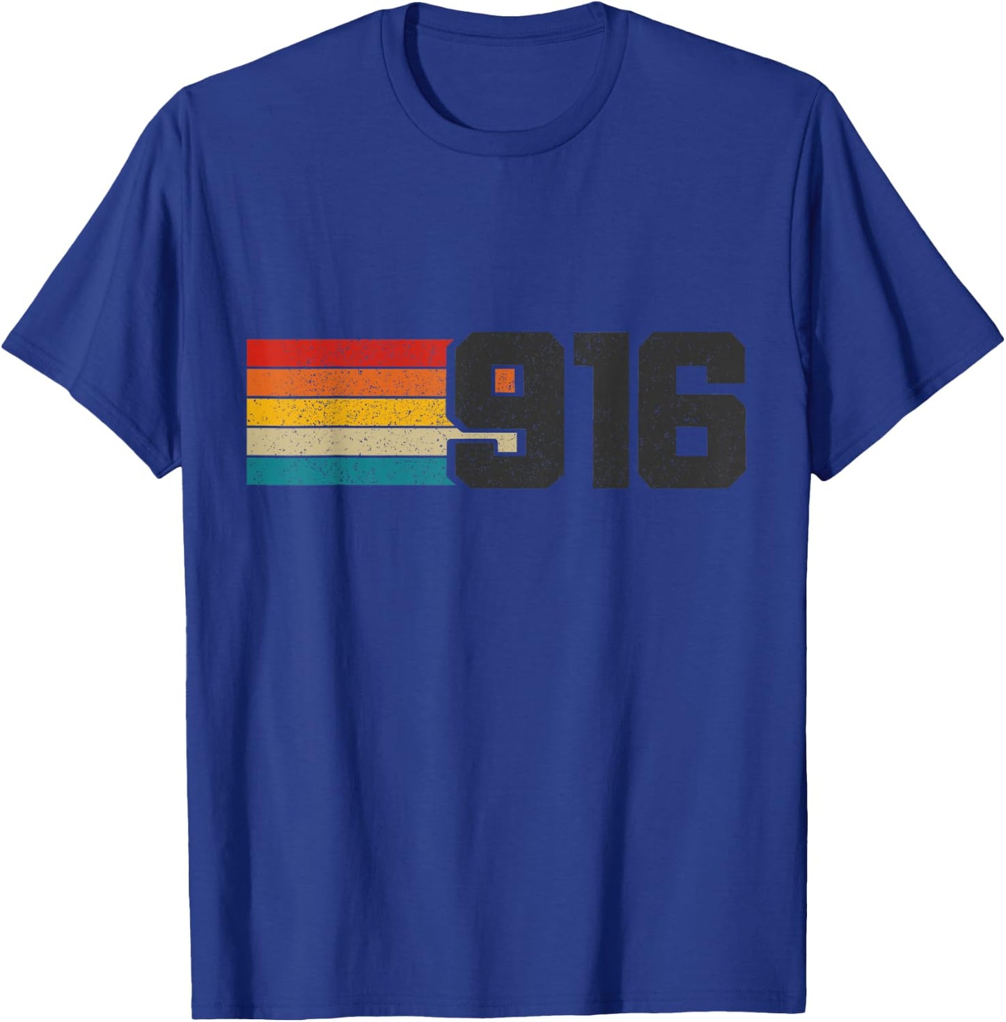 Sacramento California 916 Area Code Pride Vintage T-Shirt - T-Shirt | Royal