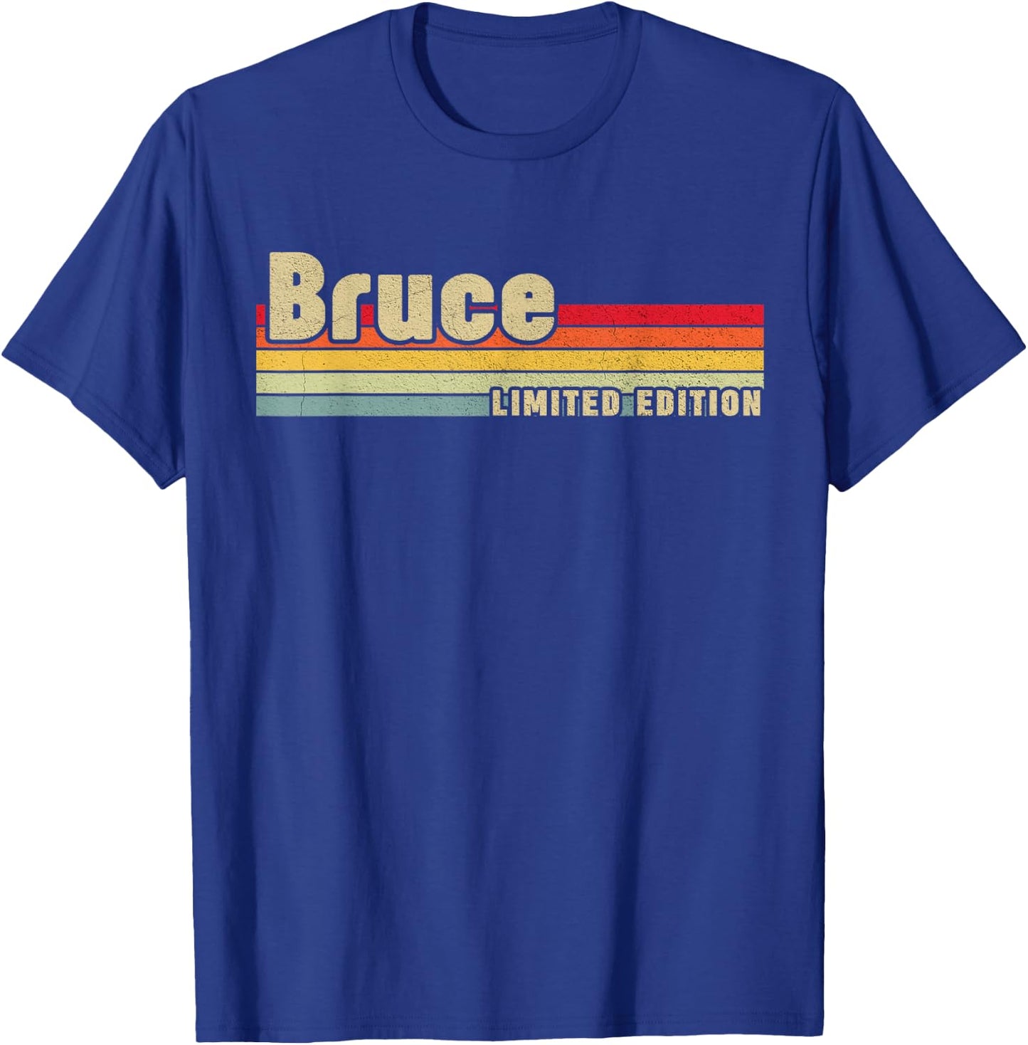 Bruce Gift Name Personalized Birthday Funny Christmas T-Shirt - T-Shirt | Royal