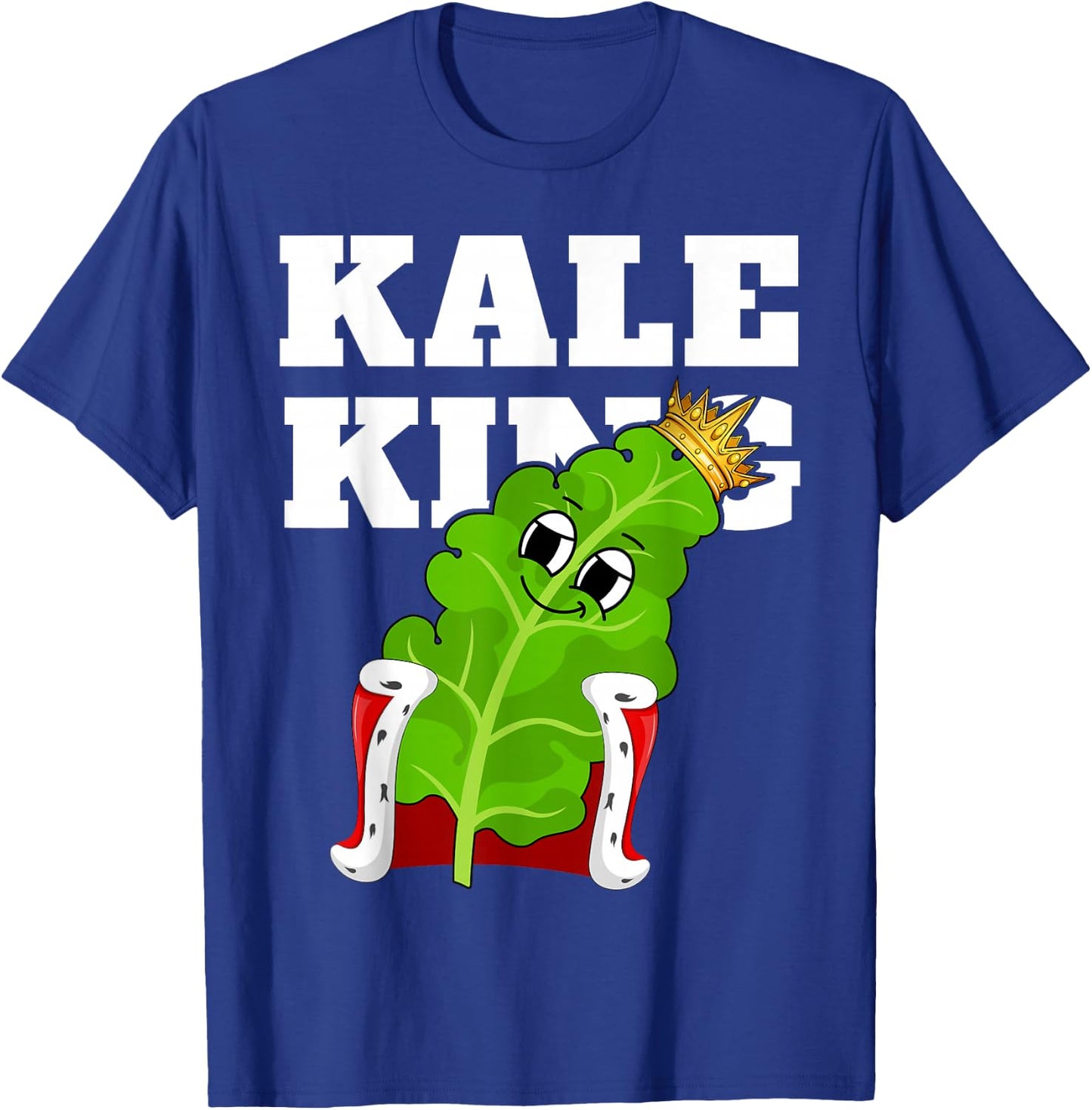 Kale King | Kale Design | Boys Kale T-Shirt - T-Shirt | Royal