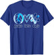 Dog Love Shirt Dog Mom Dog Dads Gift Peace Love Dogs Tie Dye T-Shirt - T-Shirt | Royal