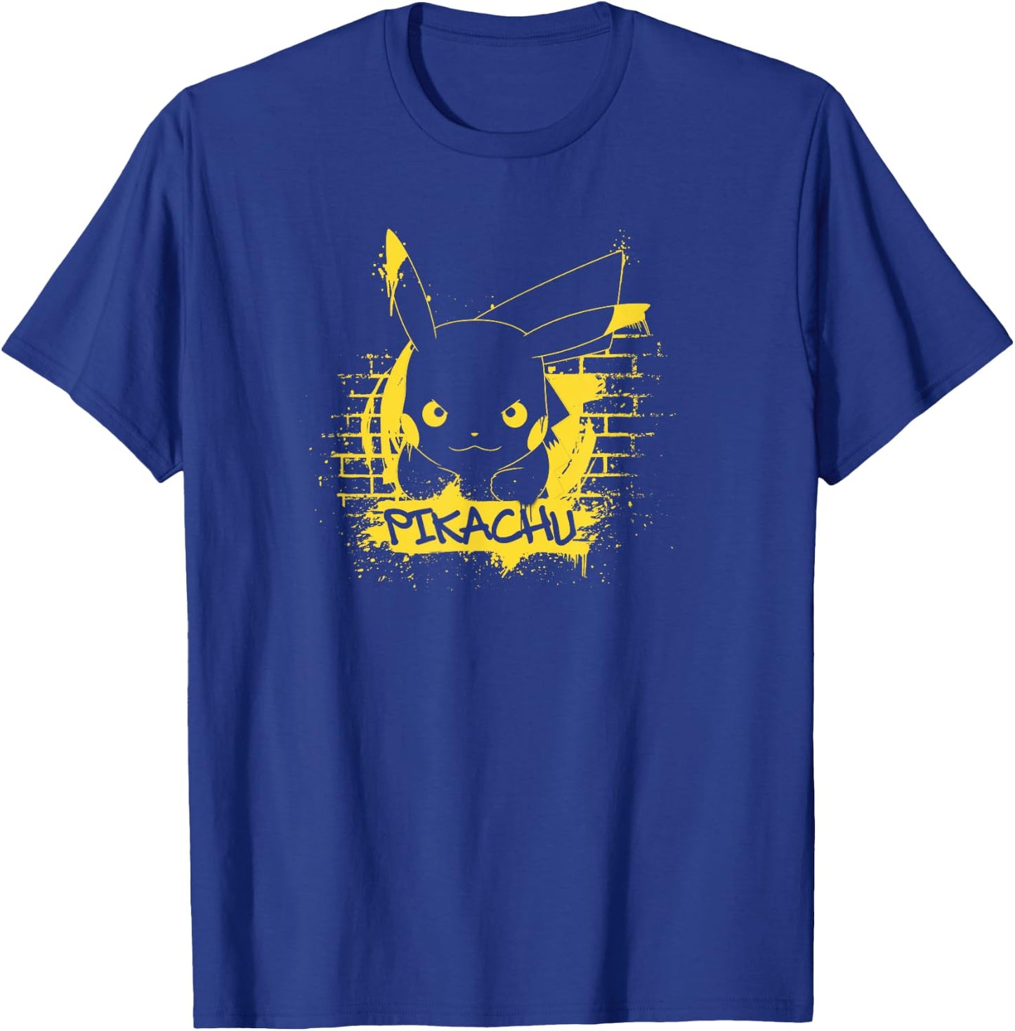 Pokémon Pikachu Graffiti Bricks T-Shirt - T-Shirt | Royal