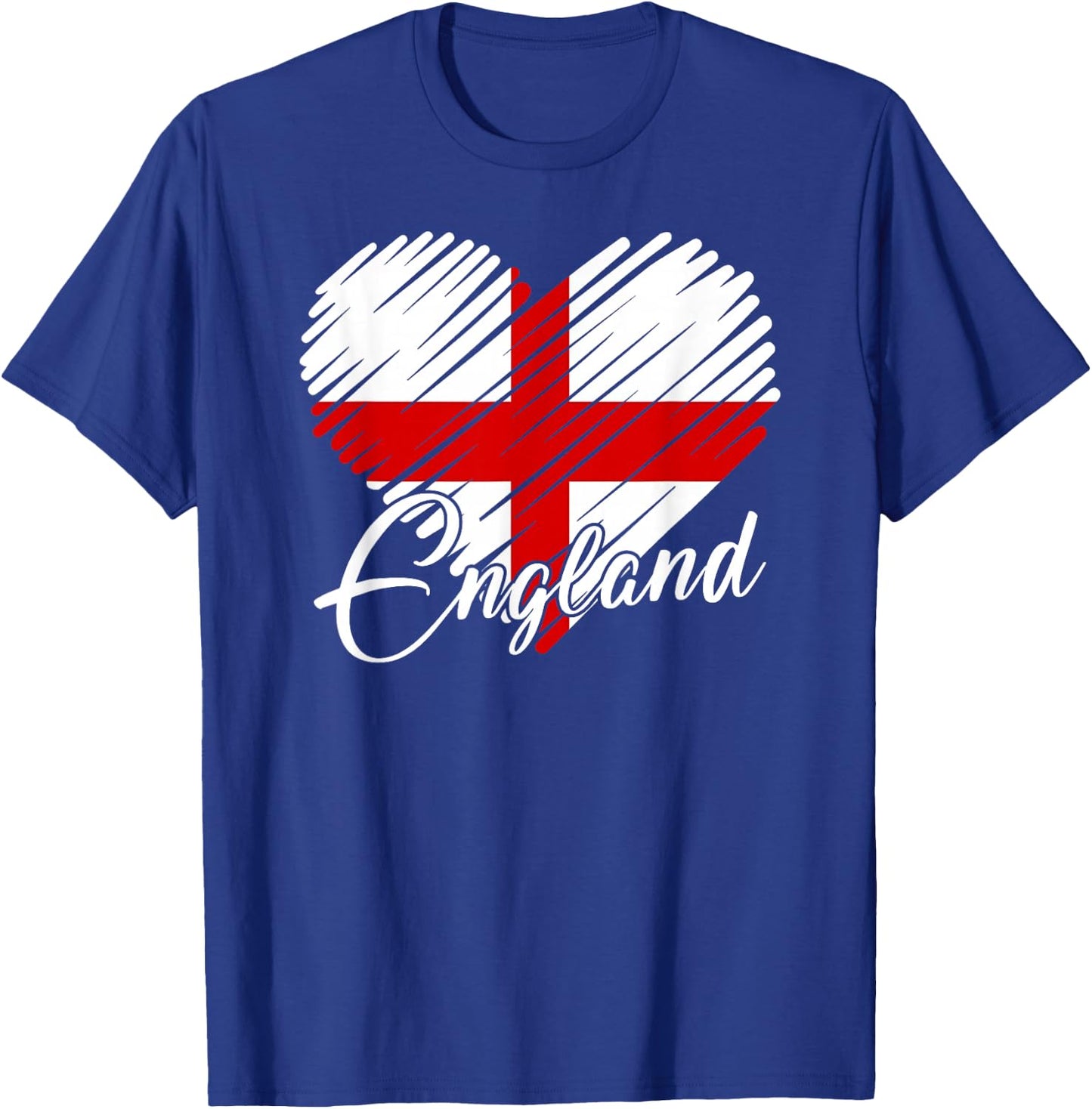 English Football Shirt England Flag English Soccer Gift T-Shirt - T-Shirt | Royal