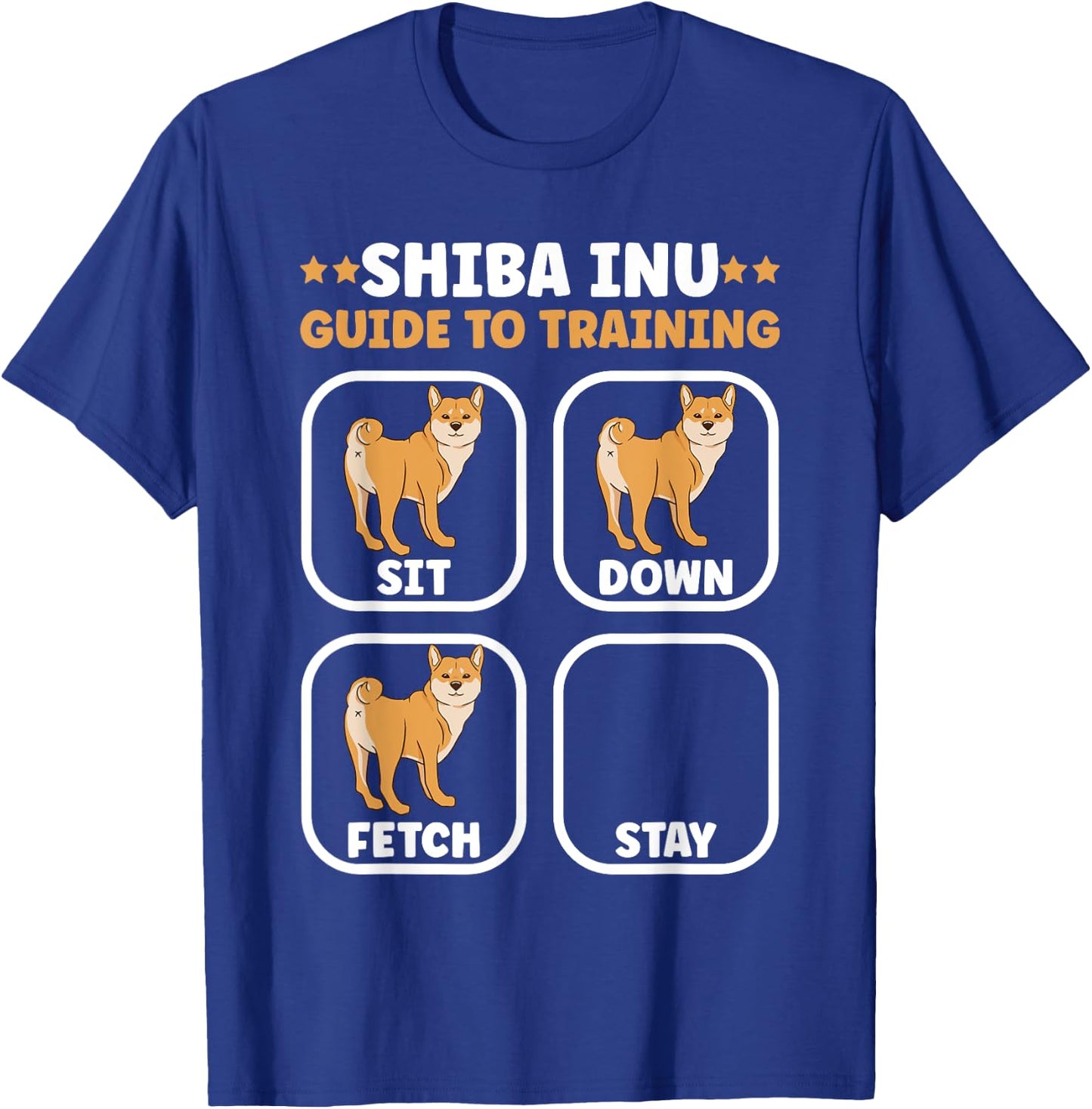 Funny shiba inu guide to training dog owner french Women Girls Kids T-Shirt - T-Shirt | Royal