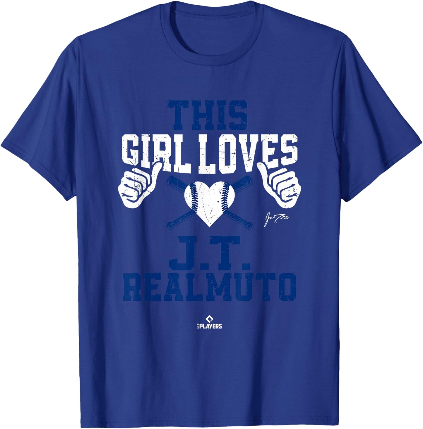 This Girl Loves JT Realmuto JT Realmuto Philadelphia MLBPA T-Shirt - T-Shirt | Royal