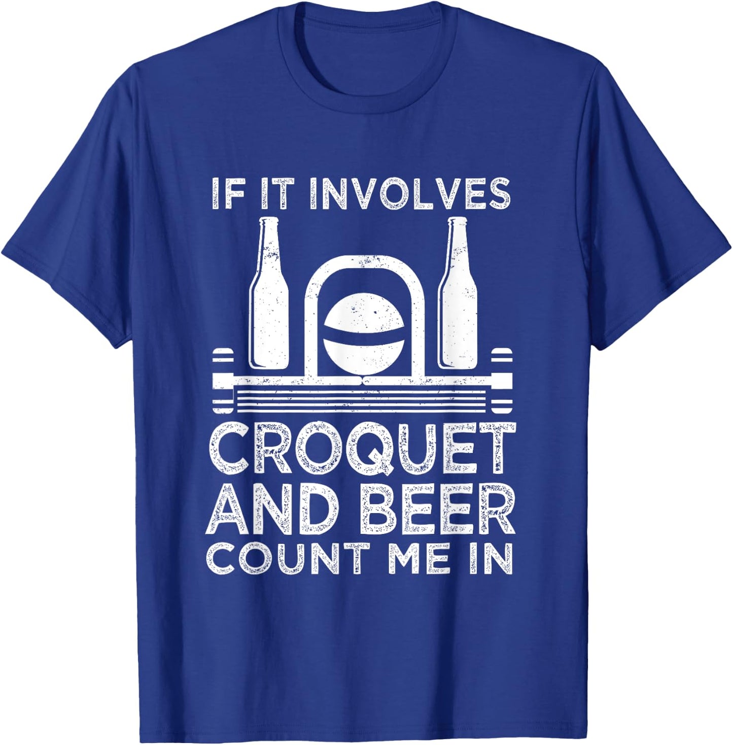 Funny Croquet Player T-Shirt - T-Shirt | Royal