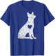 Vintage German Shepherd Heart Silhouette Dog Puppy Retro T-Shirt - T-Shirt | Royal