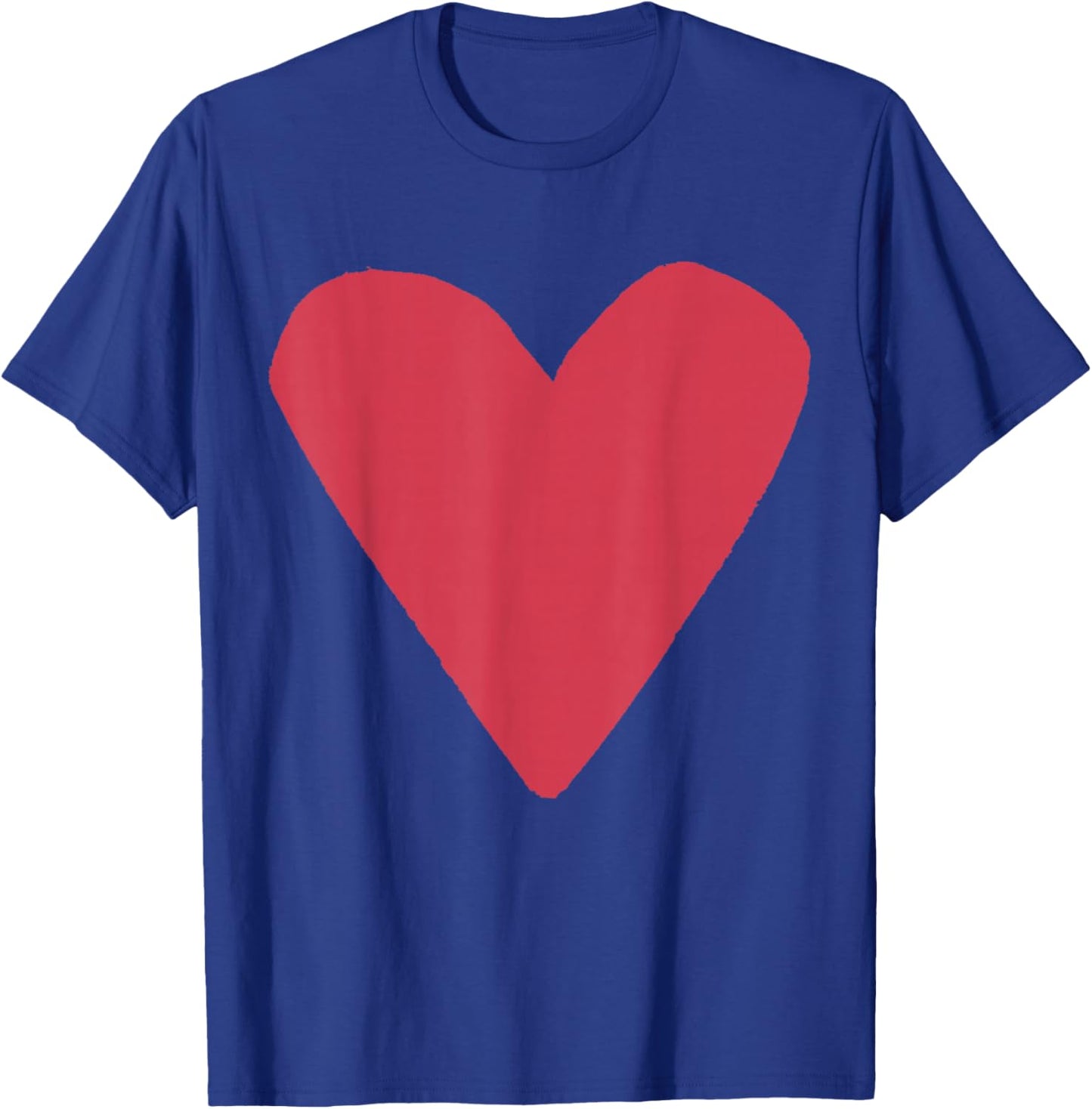 Heart Shape Symbol Love Kindness Peace Blush T-Shirt - T-Shirt | Royal