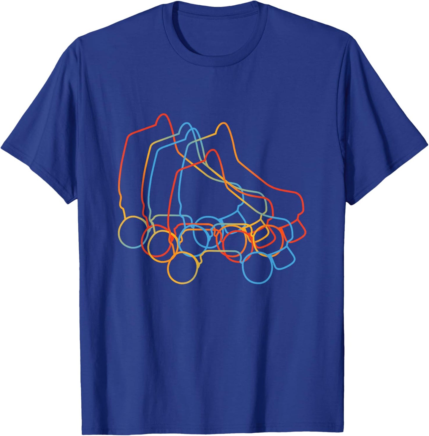 Retro Roller Skates Roller Skating T-Shirt - T-Shirt | Royal