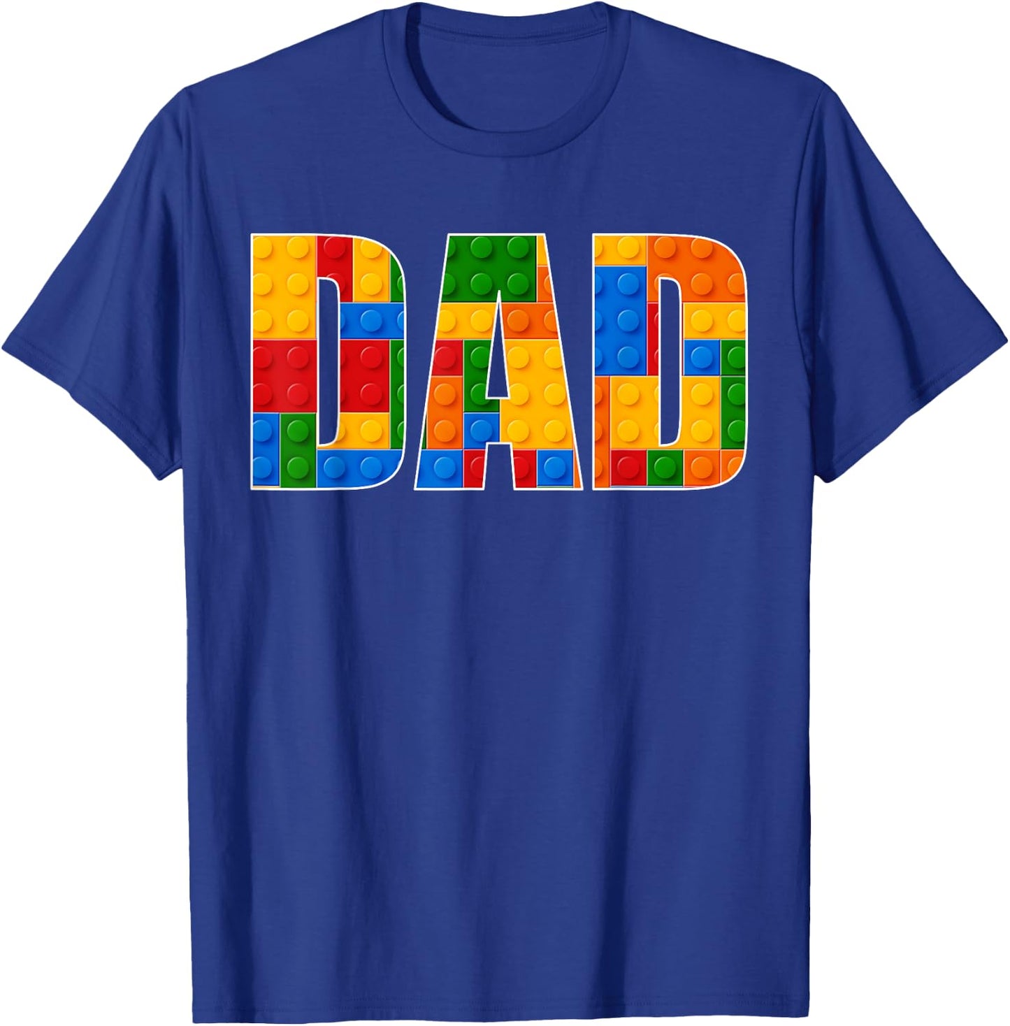 Dad Brick Builder Funny Blocks Master Builder Gifrs Boys T-Shirt - T-Shirt | Royal