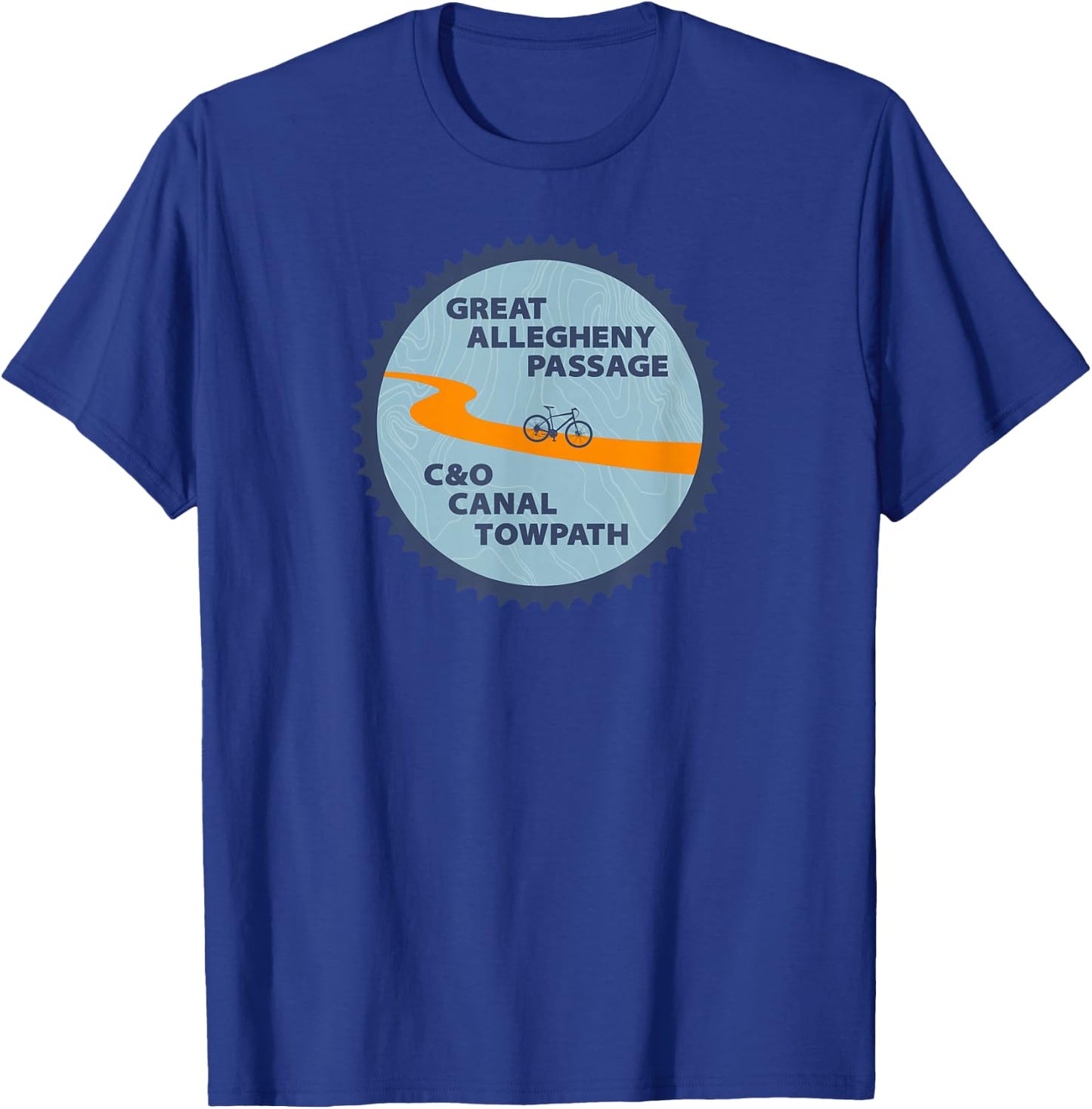C&O Canal Towpath - GAP Pittsburgh Washington D.C. T-Shirt - T-Shirt | Royal