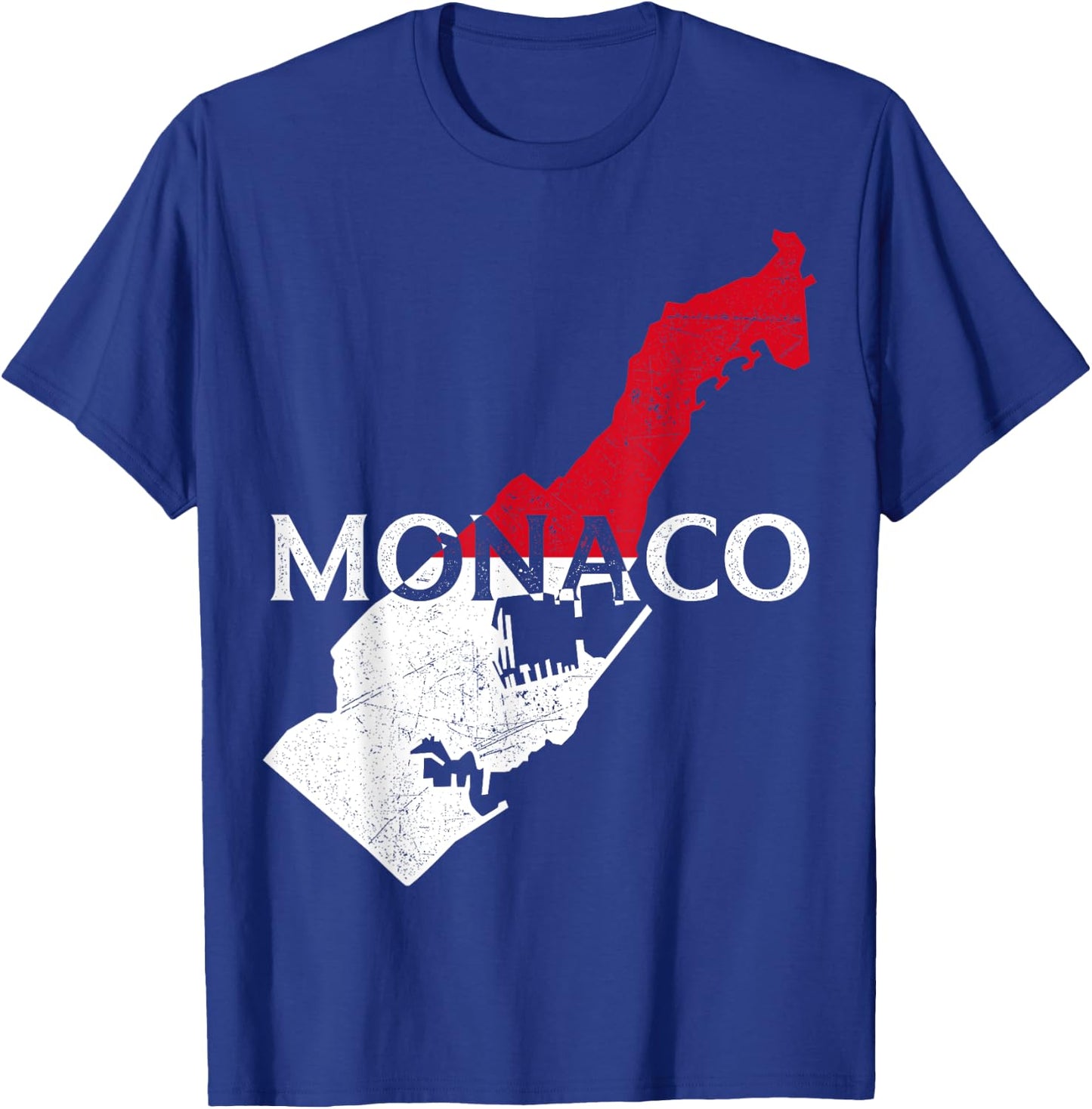 Monaco Country Map Flag Proud Monegasque Patriotic T-Shirt - T-Shirt | Royal