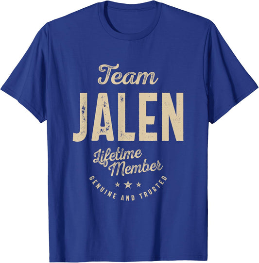 Team Jalen Lifetime Member - Name Jalen T-Shirt - T-Shirt | Royal