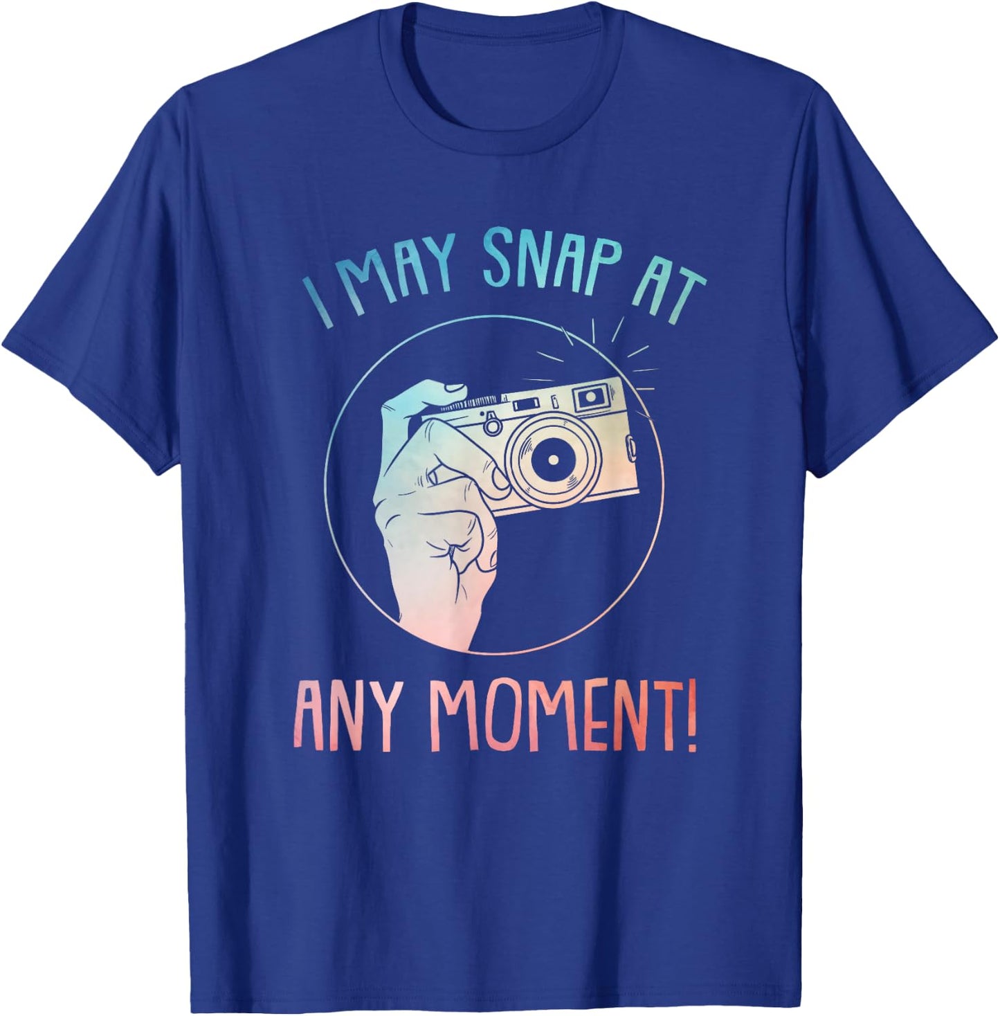 Funny Photography Art Women Camera Gag Photographer T-Shirt - T-Shirt | Royal