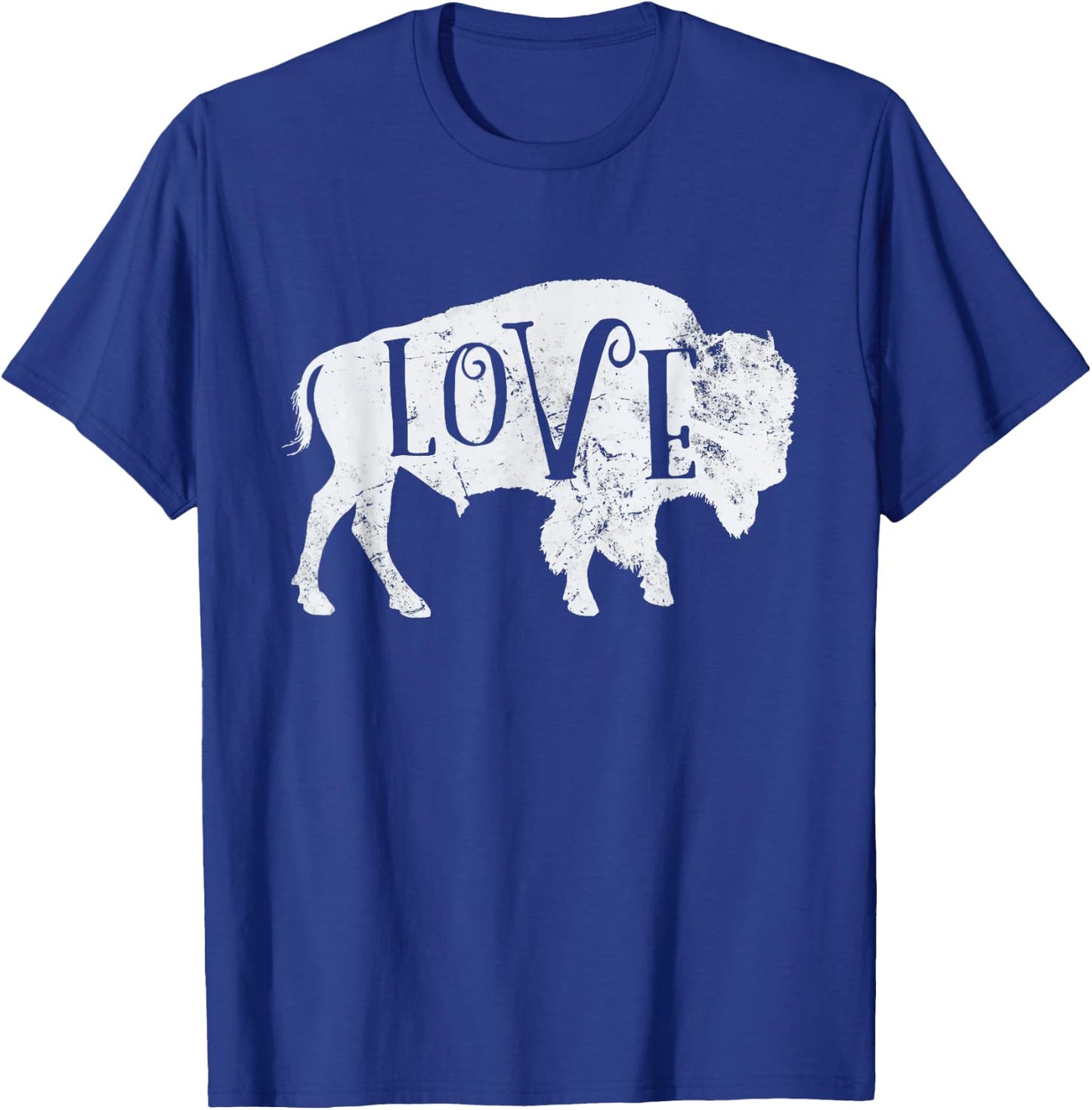 Love American Bison Buffalo Lover Wildlife Outdoor T-Shirt - T-Shirt | Royal