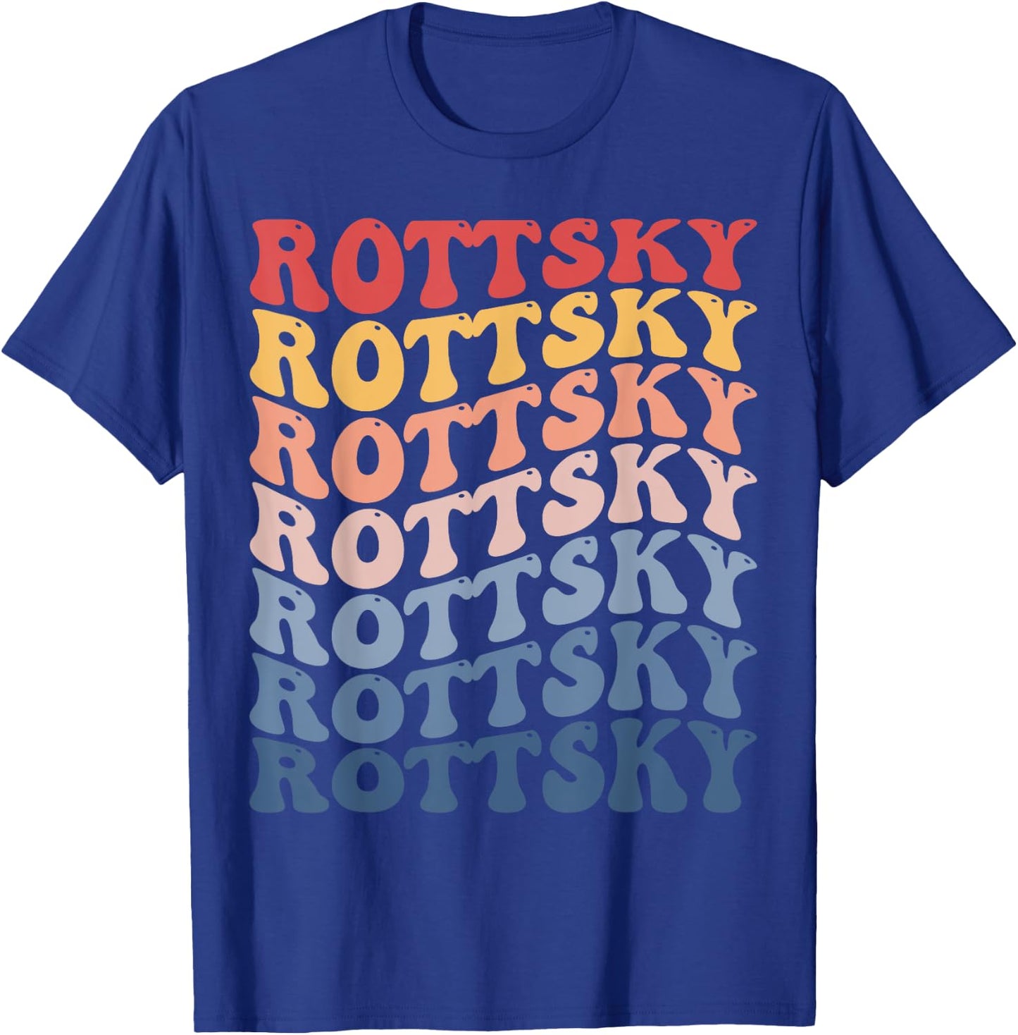 Rottsky Groovy Retro T-Shirt - T-Shirt | Royal