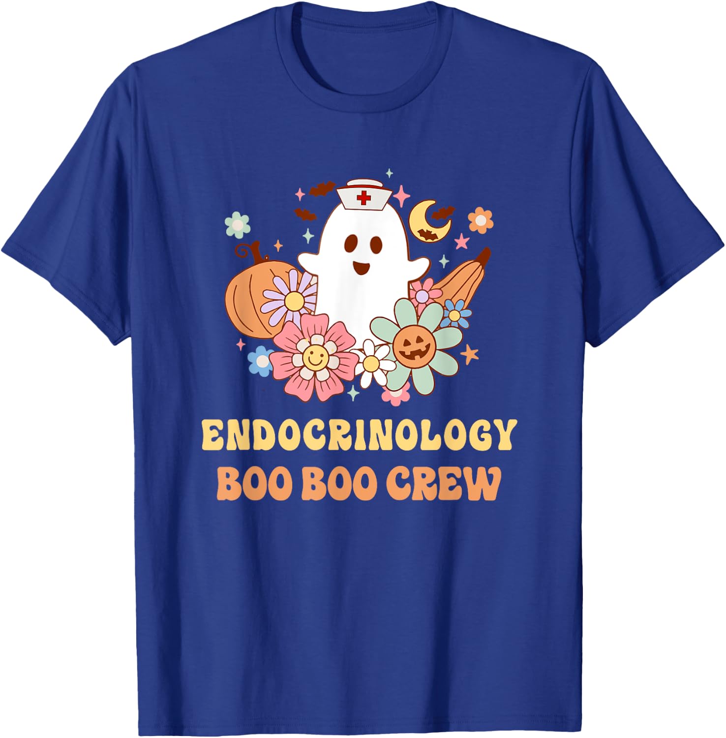 Endocrinology Boo Boo Crew Nurse Halloween T-Shirt - T-Shirt | Royal