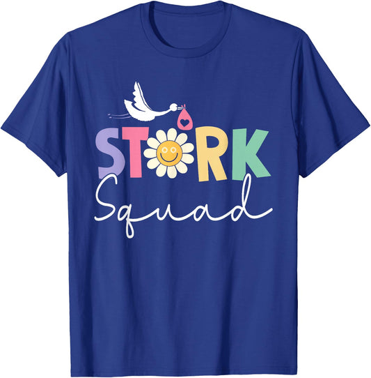 Stork Squad Labor And Delivery Nurse L And D Nurse Ob Nurse T-Shirt - T-Shirt | Royal