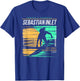 Vintage Surfing Sebastian Inlet Florida Surfers Paradise T-Shirt - T-Shirt | Royal